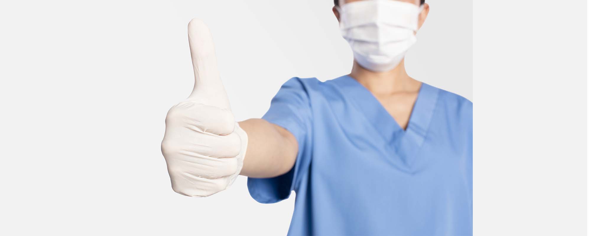 Docteur blouse bleu - polyclinique